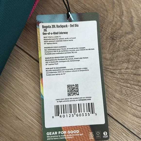 Cotopaxi Bogota Backpack - Del Dia - NWT! - Picture 2 of 3